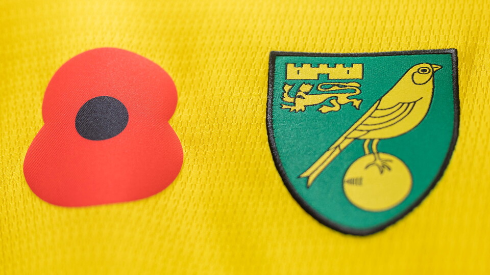Norwich City's special edition Remembrance jerseys have been placed on the club's new auction site, and are now available to receive bids.