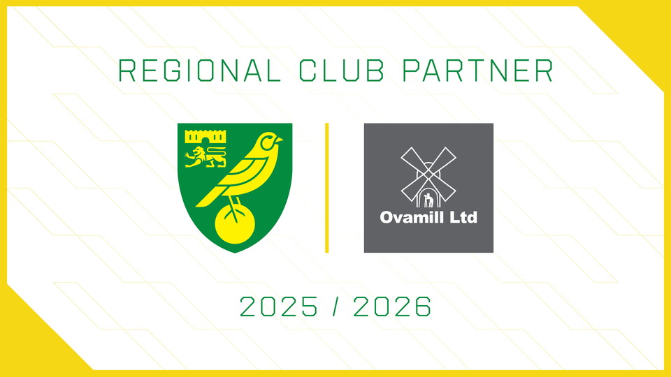 Norwich City and Ovamill are pleased to announce a renewal of our regional partnership.