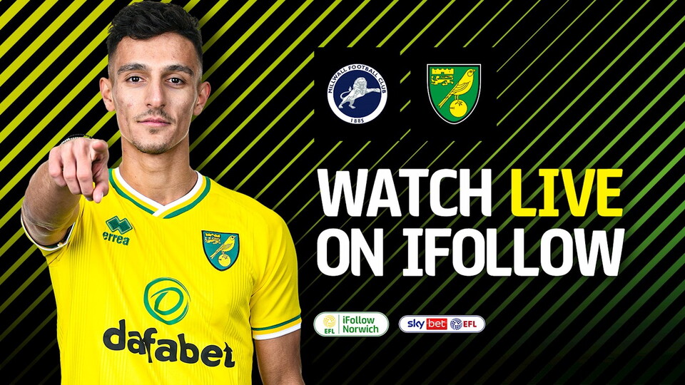 Norwich City’s upcoming Sky Bet Championship fixture against Millwall will be available to watch exclusively on the club’s iFollow video platform.