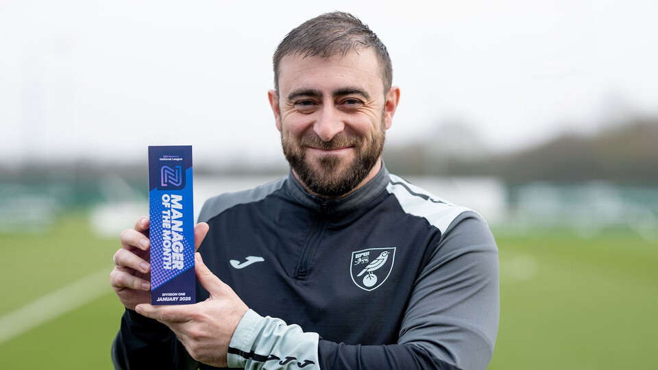 Andy Cook has been named the FAWNL Division One Tier 4 Manager of the Month for January.