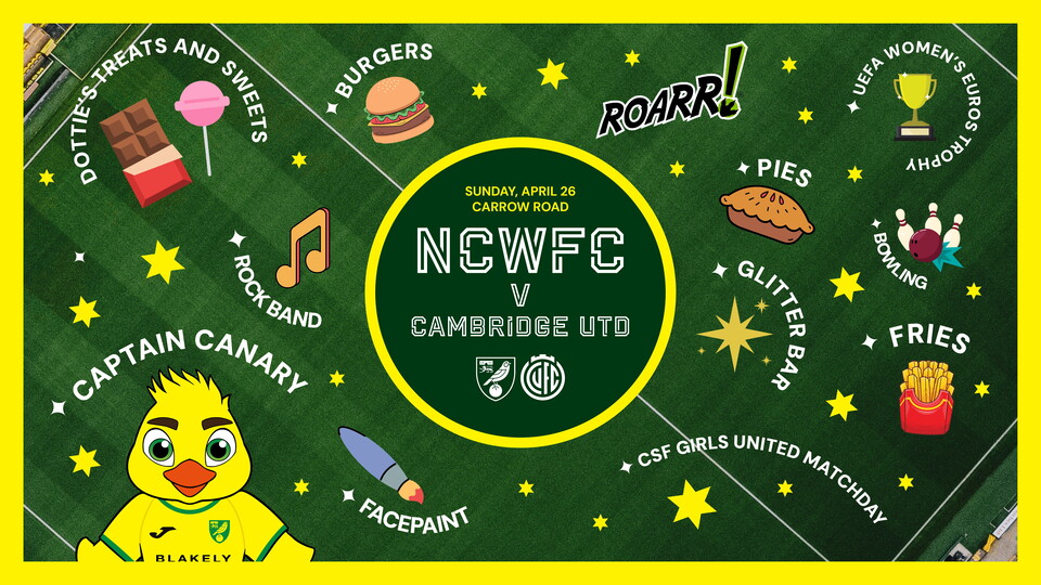 More than 3,000 Canaries fans will be heading to Carrow Road for Norwich City Women's final Division One South East fixture of the season against Cambridge United Women.