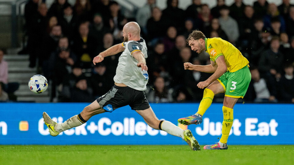 The matchworn shirts from Norwich City's Sky Bet Championship fixture against Derby County are now available via auction.