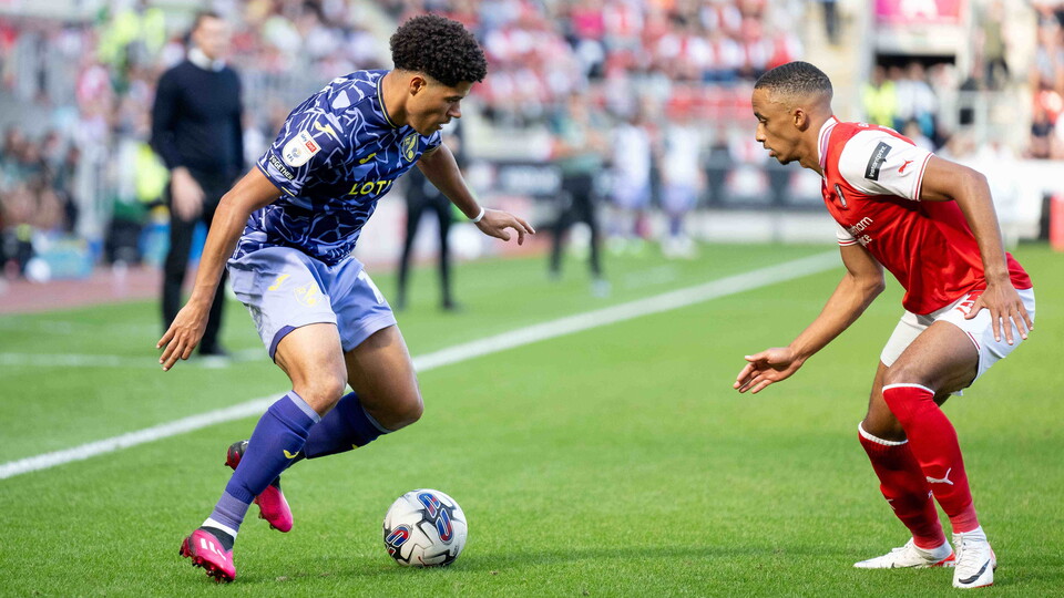 Norwich City suffered their first defeat of the 2023/24 Sky Bet Championship season to Rotherham United, losing 2-1 at the New York Stadium.