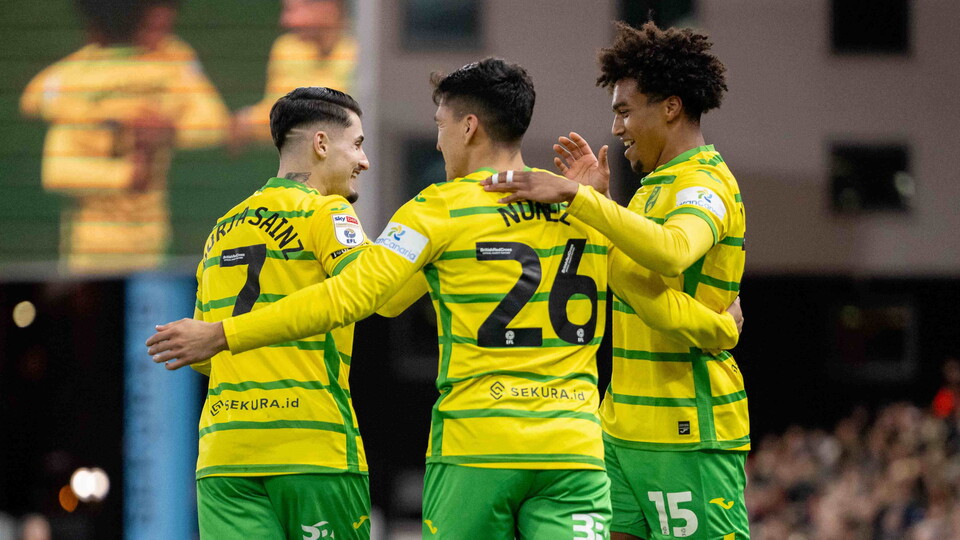 Sam McCallum and Borja Sainz were the scorers as Norwich City registered a 2-0 win over Huddersfield Town in their final home game of 2023.