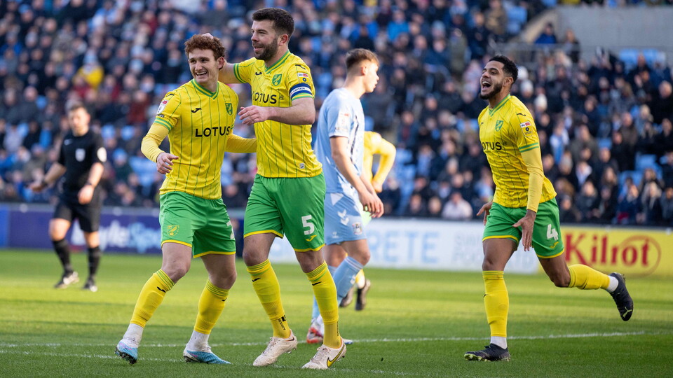 Norwich City hit four again, this time past Coventry City, as they made it two consecutive wins in the Sky Bet Championship for the first time since September.