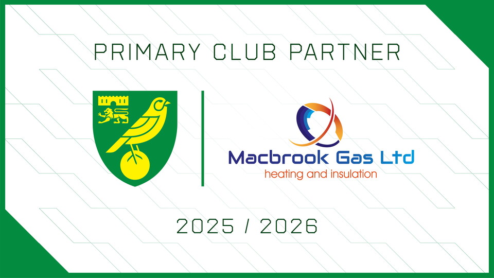 Norwich City are pleased to announce Macbrook Gas as our newest primary partners.
