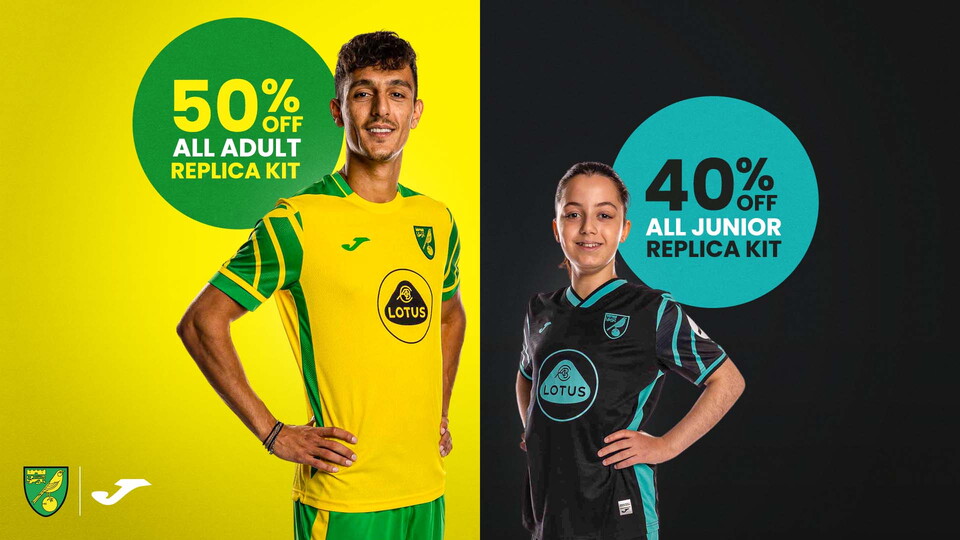 Following on from a 30% discount on all replica kit last month, Canary fans can now get 50% off the adult range for a limited time only.