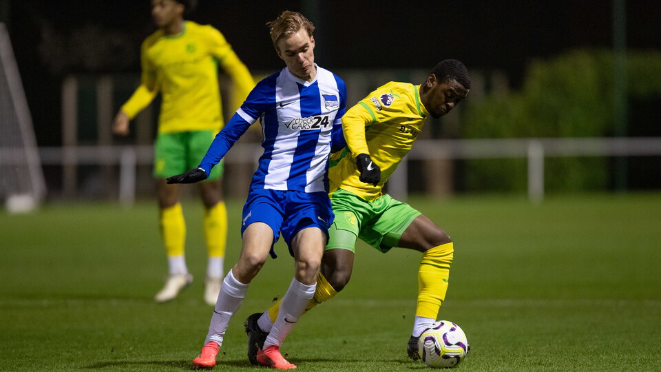Norwich City Under-21s ended their Premier League International Cup campaign with defeat against Hertha BSC.