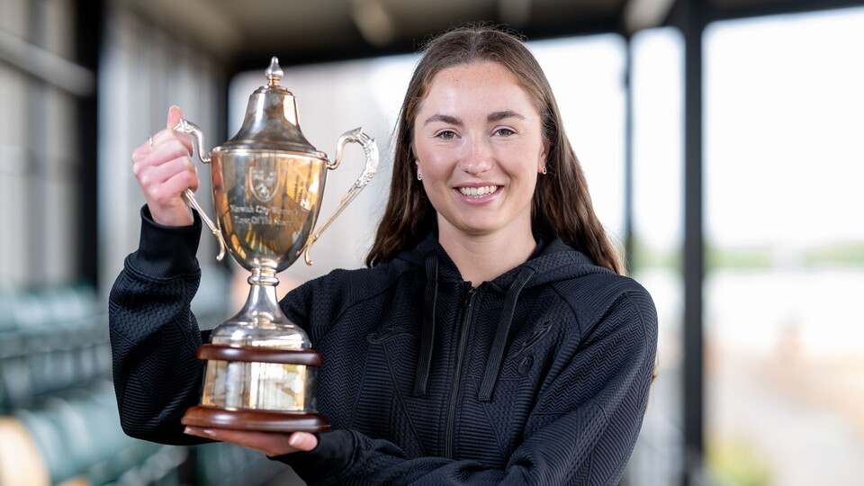 Grace Riglar has been named as Norwich City Women's Player of the Season for the 2025/26 campaign.