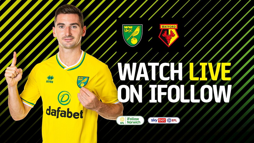 Norwich City’s clash with Watford on Tuesday, April 20 (6pm) will be available for season ticket holders to watch for free on iFollow.