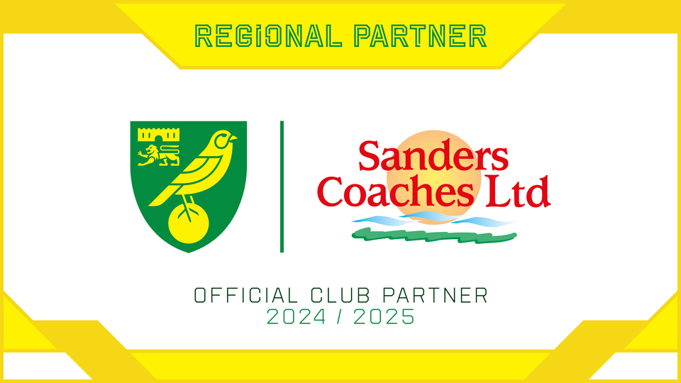 Norwich City are delighted to announce a renewal of our regional partnership with Sanders Coaches.