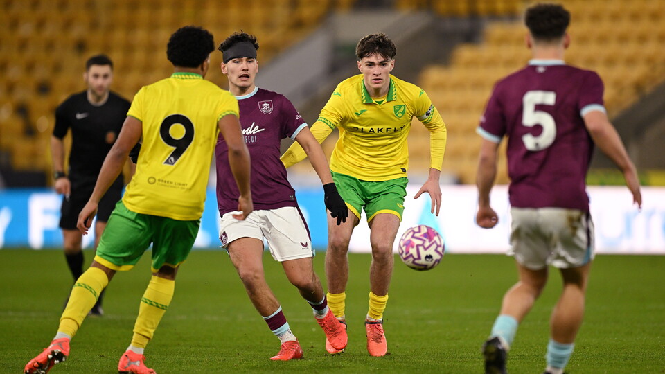Norwich City Under-18s were knocked out of the FA Youth Cup, losing 5-1 against Burnley in the fourth round at Carrow Road.