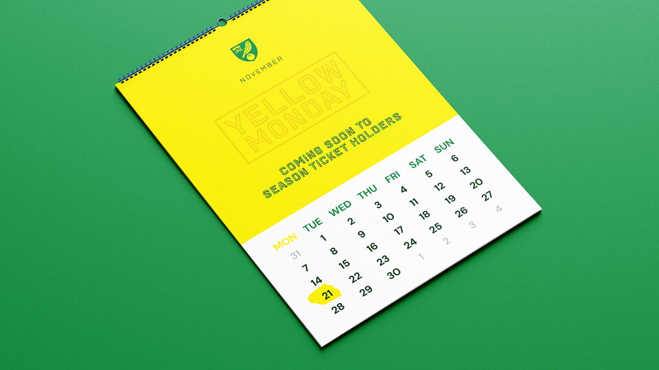 Norwich City is delighted to bring back our exclusive Yellow Monday retail offer for season ticket holders ahead of the Black Friday sales.