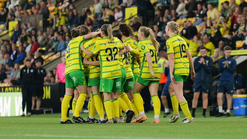 Norwich City Women retained the Harrod Sport Women's Cup title in style, beating Wroxham Women 6-0 at Carrow Road.