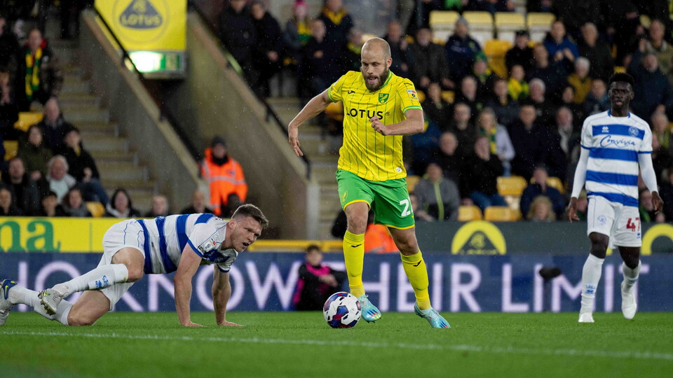 Norwich City had to settle for a solitary point as they were held to a goalless draw at home to Queens Park Rangers.