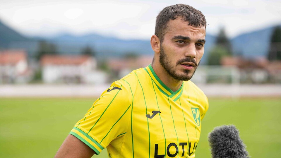 Attacking midfielder Danel Sinani was pleased to be back playing for the Canaries, after impressing head coach Dean smith in training and in this afternoon’s pre-season friendly.