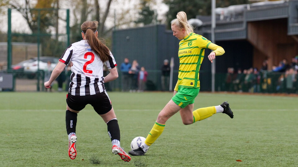 Ceri Flye's first-half equaliser wasn't enough against Boldmere St Michael's Women, as a late goal at The Nest sees Norwich City exit the Adobe Women’s FA Cup in the second round.