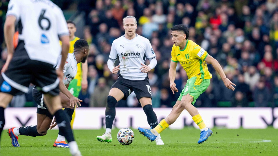 Norwich City had to settle for a point in the Sky Bet Championship as they drew 1-1 at home to Derby County.