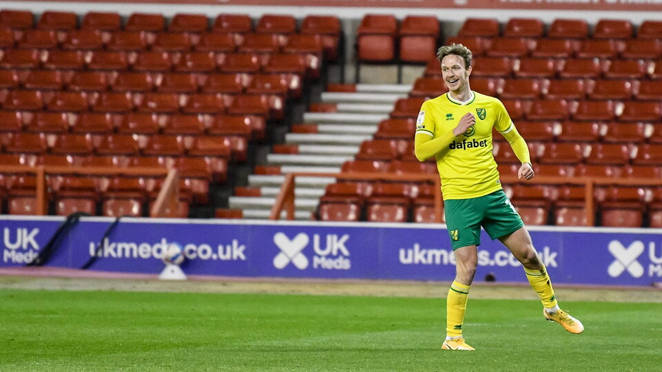Kieran Dowell marked his first league start in 2021 with his first league goal for Norwich City in Wednesday’s 2-0 win away to Nottingham Forest.