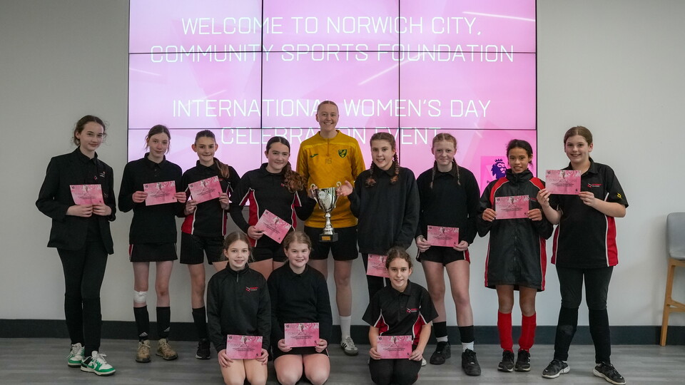 Norwich City Women's Freya Symonds joined a group of Premier League Inspires participants on Friday last week to celebrate all things International Women's Day.