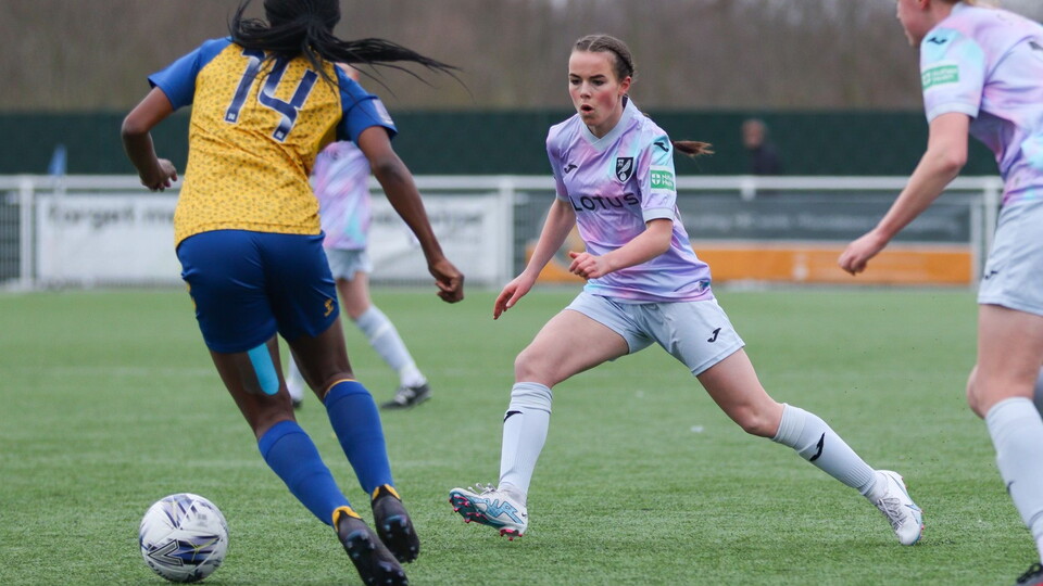 Although it was an improved performance from Norwich City Women against league leaders Hashtag United, the Tags claimed victory in a 4-1 win over the Canaries at Parkside on Sunday, March 5.