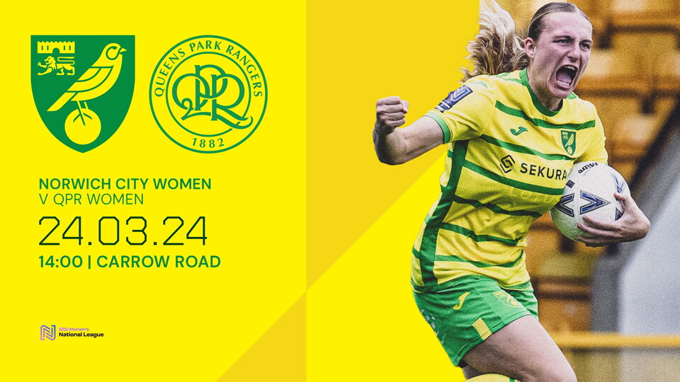 Norwich City Women will make their return to Carrow Road on Sunday, March 24 (KO 2pm) in their Division One South East fixture against Queens Park Rangers Women.