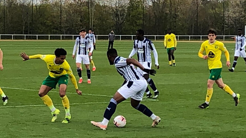 Norwich City under-23s conceded a late equaliser as they were held to a 2-2 draw with West Bromwich Albion at the Lotus Training Centre.