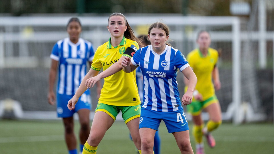 Norwich City Women exited the FAWNL Plate competition following a 2-1 defeat to Brighton and Hove Albion Under-21s at The Nest.