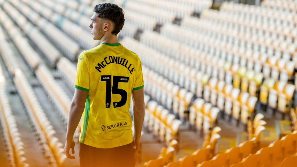 To celebrate the signing of Ruairi McConville, City supporters can get free 'McCONVILLE 15' printing on any new adult replica shirt purchased until 12pm on Wednesday, February 5.