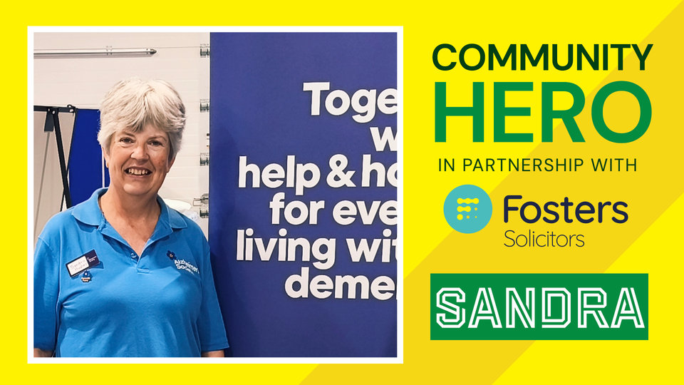 This month we welcome Sandra Hughes to Carrow Road as our Fosters Solicitors Community Hero for January, nominated by Alzheimer's Society.