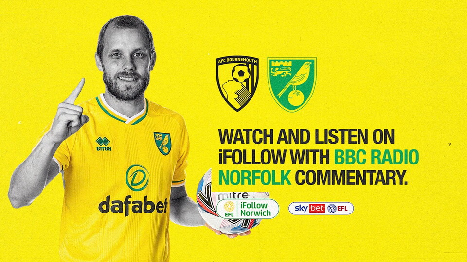 Norwich City’s Sky Bet Championship fixture against AFC Bournemouth will be available to watch exclusively on the club’s iFollow video platform this weekend.