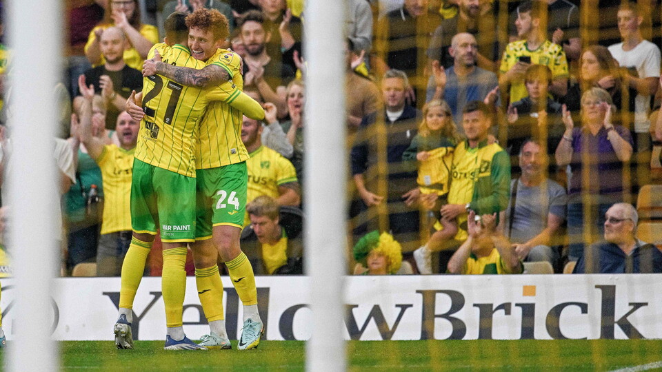 Josh Sargent gave Norwich City the lead with a powerful header in Tuesday night’s 2-1 win at home to Huddersfield Town.