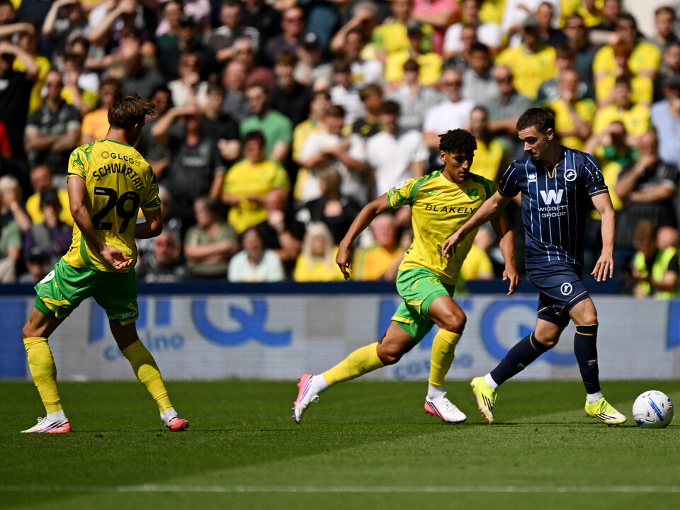 Ben Chrisene in the match against Millwall