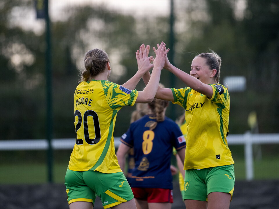 Issy Moore and Sienna Booty celebrate