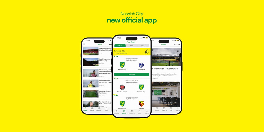 Norwich City Launch New-look Club App